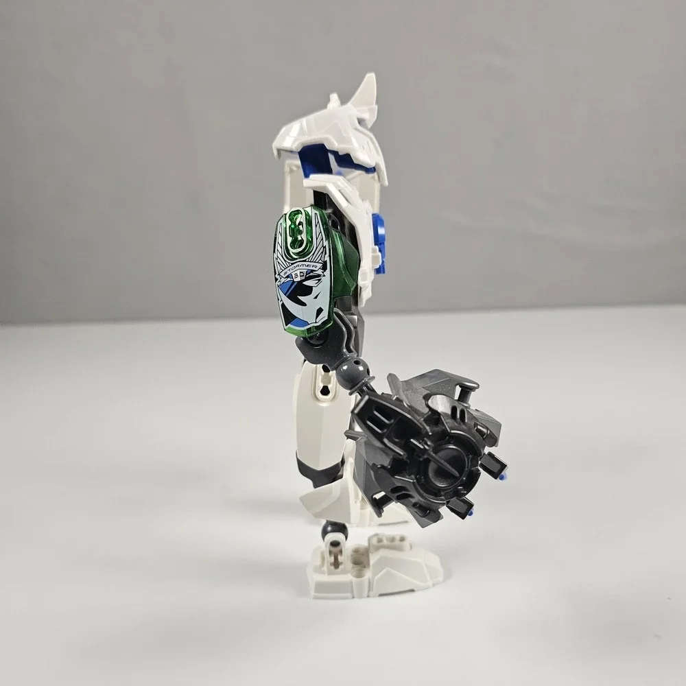 LEGO Hero Factory‎ Stormer Figure White Blue Robot Action Figure Incomplete